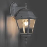 Светильник садово-парковый Классика Feron 4102 E27 150х195х360мм белый (на стену вниз)