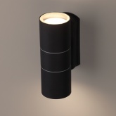 Настенный светильник ЭРА WL28 BK под лампу 2xGU10 MAX. 35W IP54 черный