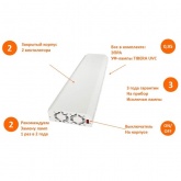Рециркулятор бактерицидный ECO RECIRC UVC 2x15W WT F ЭПРА (в комплекте 2 лампы TIBERA) L600x250x11mm