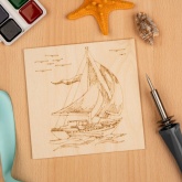 Доска Rexant для выжигания Корабль Парусник