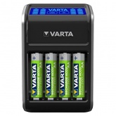 Зарядное устройство Varta LCD Plug Charger+4xAA 2100 мАч 4008496773510