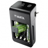 Зарядное устройство Varta LCD Fast Charger+4xAA 2100 мАч+12V 57675101441 / 4008496988303