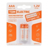 Аккумулятор TDM AAA HR03 1.2V 1100mAh Ni-MH (упаковка 2шт)