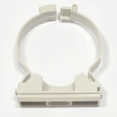 Хомутный держатель ИЭК CFC20 для крепления гладкой жесткой и гофрированной трубы серый