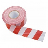 Лента оградительная Rexant ЛО-100 красно-белая 75мм 50мкм [уп.100м]