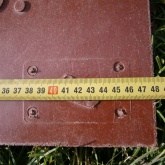 Плита для закрытия кабеля Россия ПЗК 480х480х16 с надписью ОСТОРОЖНО КАБЕЛЬ