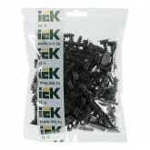 База дюбельная БД ИЭК 35х10мм под хомут черная [уп.100шт]