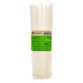 Кабельная стяжка Fortisflex КСС стандартная 5х350 мм белая [упаковка 100шт]