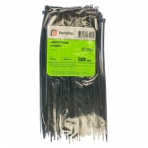 Кабельная стяжка Fortisflex КСС стандартная 5х250 мм черная [упаковка 100шт]