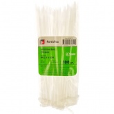 Кабельная стяжка Fortisflex КСС стандартная 5х250 мм белая [упаковка 100шт]