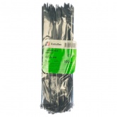 Кабельная стяжка Fortisflex КСС стандартная 4х250 мм черная [упаковка 100шт]