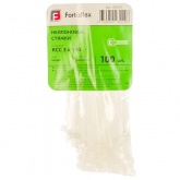 Кабельная стяжка Fortisflex КСС стандартная 3х100 мм белая [упаковка 100шт]