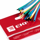 Набор термоусаживаемых трубок EKF (7 цветов по 3шт.) 6/3 100мм
