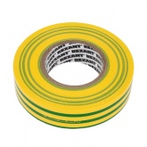 Изолента Rexant PROFESSIONAL 19мм х 20 метров (-10°С до +70°С) желто-зеленая