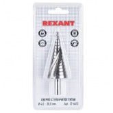 Сверло ступенчатое для работы с металлом, пластиком и деревом «ТИТАН» 4,0-30,0 мм REXANT