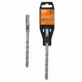 Бур по бетону TDM Рубин SDS-Plus, 2 резца 10х160х100мм, пластиковый держатель, 1 шт