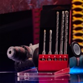 Набор буров по бетону 5-6-8-10х160 мм, 4 шт., в пластиковой коробке SDS PLUS REXANT