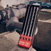 Набор буров по бетону 5-6-8-10х160 мм, 4 шт., в пластиковой коробке SDS PLUS REXANT