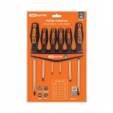 Набор из 6-ти отверток TDM пластиковый держатель сталь CR-V Алмаз