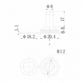 Защита Rexant для тумблеров типа KN силикон