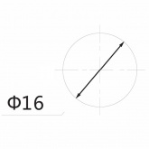 Индикатор Rexant d16 220V зеленый