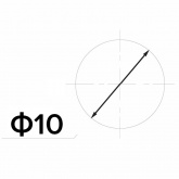 Индикатор Rexant d10 220V красный