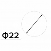 Индикатор d30  220V  зеленый LED  REXANT