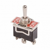 Тумблер Rexant 250V 15А (3c) ON-OFF-ON однополюсный (1шт. в пакете)