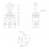 Тумблер Rexant 220V 10А (2c) ON-OFF однополюсный Mini (блистер)
