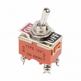 Тумблер Rexant 250V 15А (4c) ON-OFF двухполюсный (блистер)