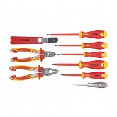 Набор диэлектрических отверток Felo Ergonic диэлектрические пасатижи, бокорезы, нож, 9шт