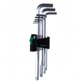 Набор Г-образных ключей Wera метрических, хромированных, 9шт 950 PKL/9 SM N