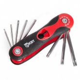 Набор раскладных ключей КВТ TORX в рукоятке НТК-Т-08