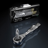 Комплект инструментов Вера с мини-трещоткой 1/4 дюйма из 31 предмета Bit-Check 30 Zyklop Mini 1