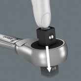 Трещоточный ключ 3/8 дюйма Вера сдвижной квадрат 8003 B Zyklop Metal привод 3/8дюйма, 222.0mm