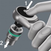 Трещотка с длинной рукоятью, сдвижной квадрат, привод 1/2 дюйма, 8003 C Zyklop Metal , 1/2 дюйм x 28