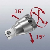 Качающийся удлинитель Wera Zyklop, 1/2 дюйма, 1/2 дюйм x 52.0 mm 8794 C