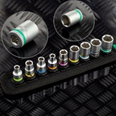 Набор торцовых головок Wera Zyklop, 1/4 дюйма, 9 предметов Belt 4