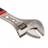 Разводной ключ Rexant 300 мм никелированный, двухкомпонентная рукоятка