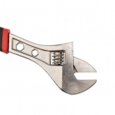 Разводной ключ Rexant 250 мм никелированный, двухкомпонентная рукоятка