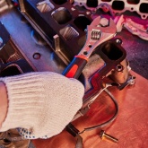 Разводной ключ Rexant 200 мм никелированный, двухкомпонентная рукоятка