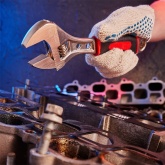 Разводной ключ Rexant 200 мм никелированный, двухкомпонентная рукоятка