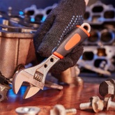 Разводной ключ Rexant 150 мм двухкомпонентная рукоятка