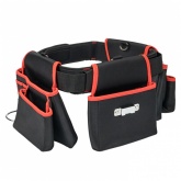 Сумка-пояс двухсекционная усиленная с двухшпеньковым ремнем EKF Master С-12 370х460х140мм ПВХ
