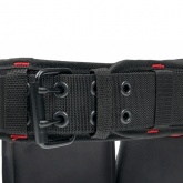 Сумка-пояс двухсекционная усиленная с двухшпеньковым ремнем EKF Master С-12 370х460х140мм ПВХ