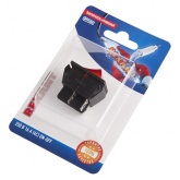 Выключатель клавишный Rexant 250V 16А (4с) ON-OFF красный с подсветкой (блистер)