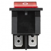 Выключатель клавишный Rexant 250V 25 А (4с) ON-OFF красный с подсветкой