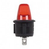 Выключатель клавишный Rexant круглый 250V 6А (3с) ON-OFF красный