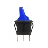 Выключатель клавишный Rexant круглый 250V 6А (3с) ON-OFF синий