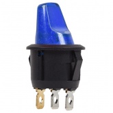 Выключатель клавишный Rexant круглый 250V 6А (3с) ON-OFF синий